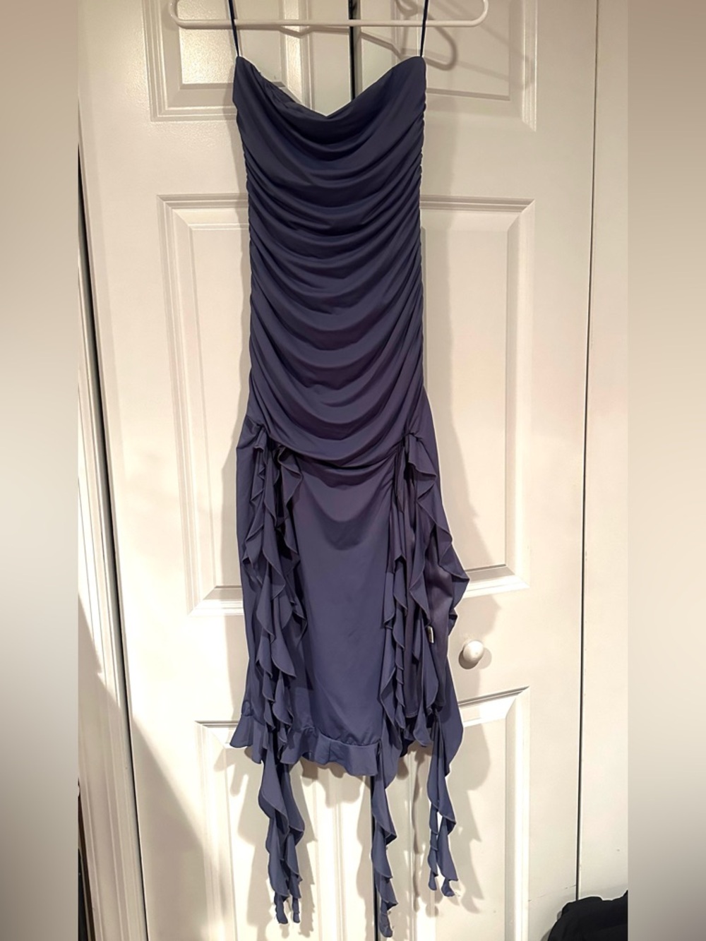 Thirty Thirty LA Dusty Blue Ruffle Dress - Women’s